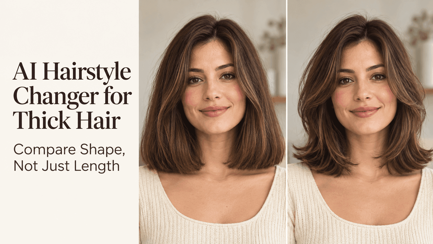 AI Hairstyle Changer for Thick Hair: Compare Shape, Not Just Length