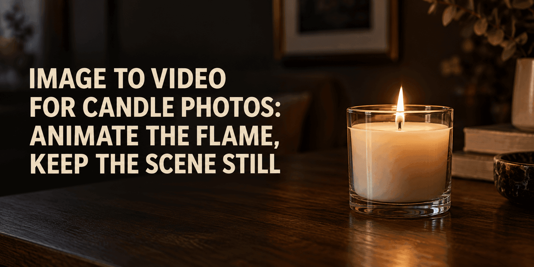 Image to Video for Candle Photos: Animate the Flame, Keep the Scene Still