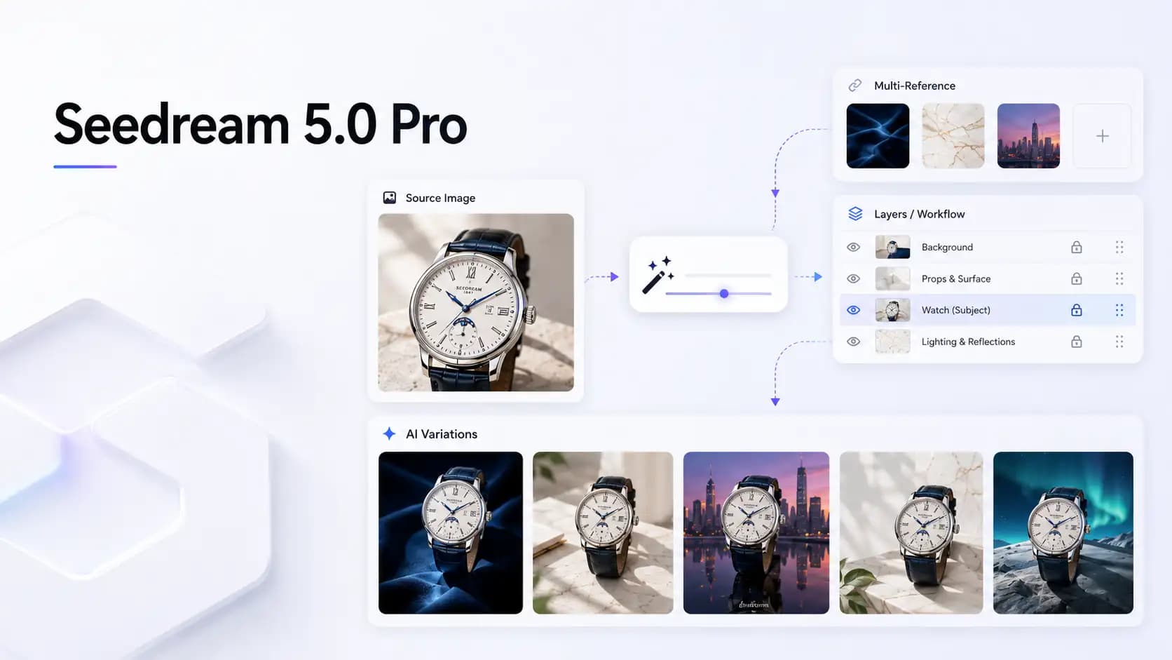 Seedream 5.0 Pro image-to-image model preview for controlled AI image editing